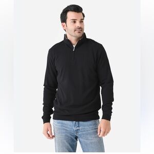 Peter Millar Men's Charcoal Gray 1/4 Zip-Up Sweater Sz XL